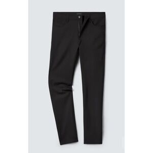 UNBOUND MERINO Men Black Stretch Performance Pants 34x32 Slim Fit Comfort